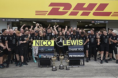 Mercedes-baas Lowe had drie wereldtitels op rij nooit verwacht