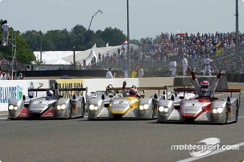 Retro - De 13 Le Mans-zeges van Audi in beeld