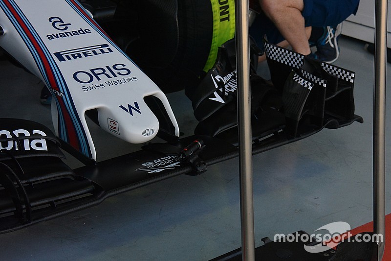 Tech update: Deflectietest voorvleugel Williams