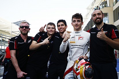 Leclerc trots op GP3-titel, ondanks crash in laatste race