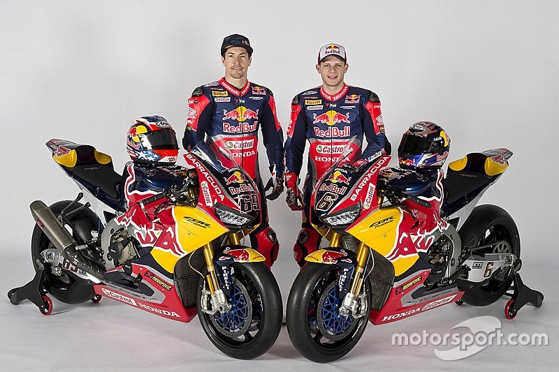 Honda presenta su nueva moto del WorldSBK con los colores de Red Bull