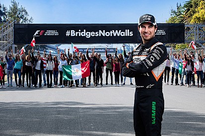 Pérez respalda una campaña del GP de México contra el muro de Trump