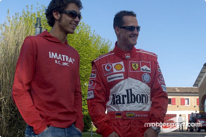 “Schumacher miraba incrédulo los tiempos de Rossi con el Ferrari”