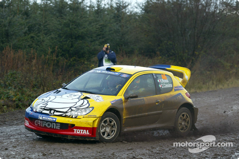 Rallye Großbritannien 2002: Valentino Rossi, Peugeot 206 WRC