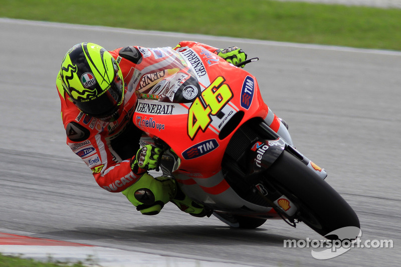 Rossi y la Ducati nunca llegaron a entenderse