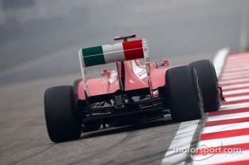 Ferrari's high rear wing