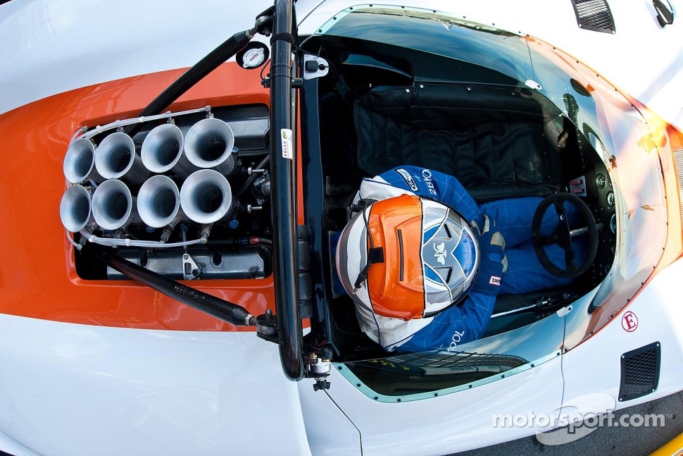 View over a Can-Am car