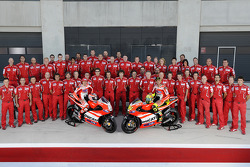 Ducati Team photoshoot: Nicky Hayden, Ducati Team and Valentino Rossi, Ducati Team