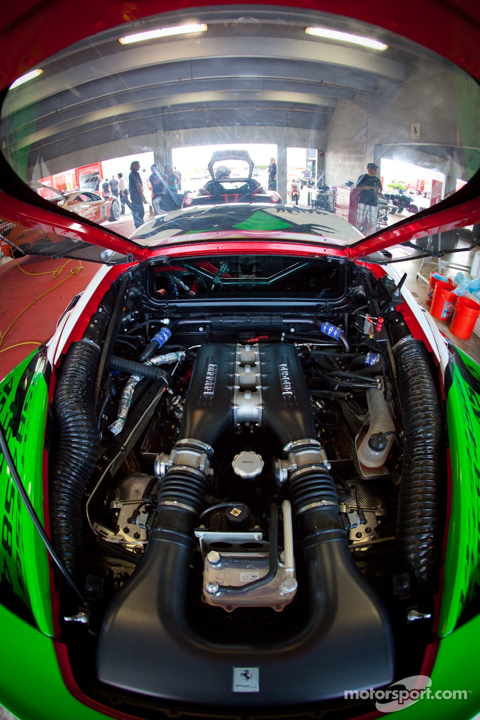 #25 Ferrari of Beverly Hills Ferrari 458 Challenge engine