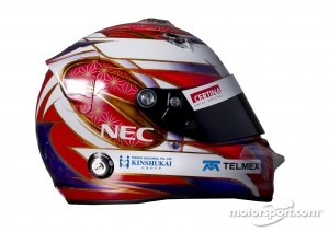 Kamui Kobayashi, Sauber F1 Team helmet