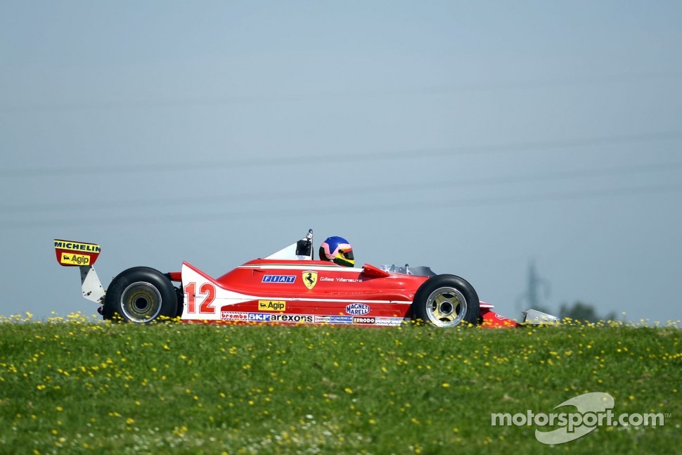 Jacques Villeneuve drives his father's 312 T4