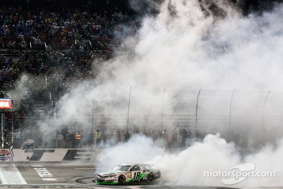 Kyle Busch, Joe Gibbs Racing Toyota celebrates