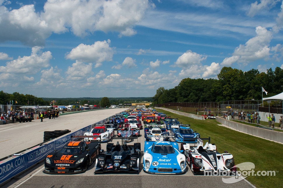 A photoshoot with combined ALMS and Grand-Am entries