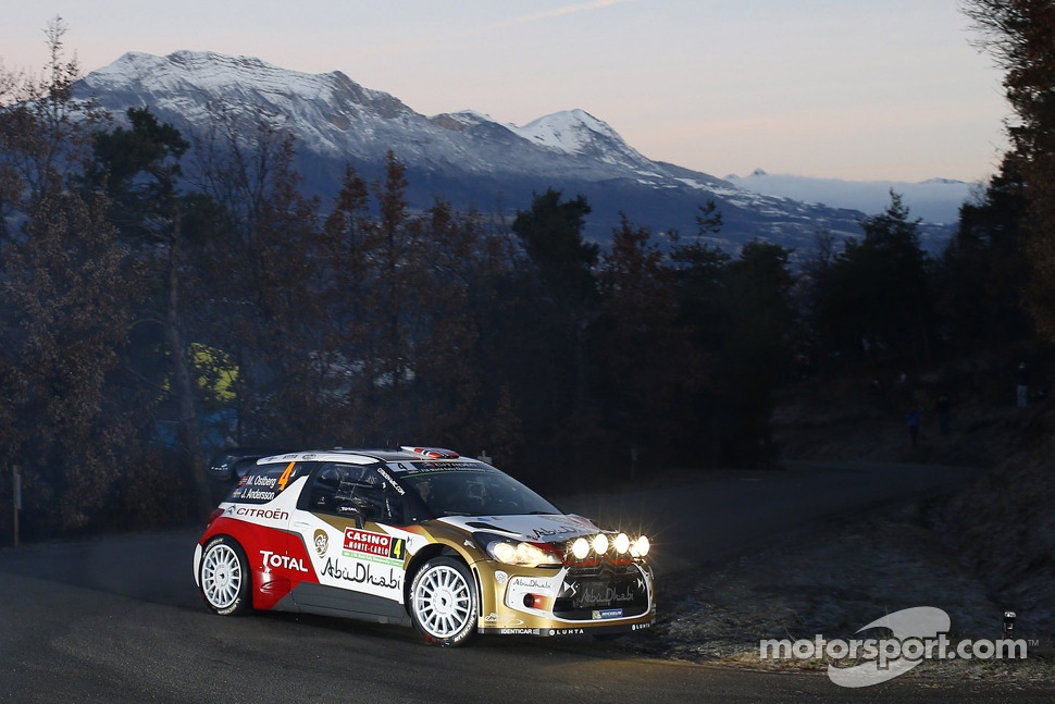 Mads Ostberg and Jonas Andersson, Citroën DS3 WRC, Citroën Total Abu Dhabi World Rally Team