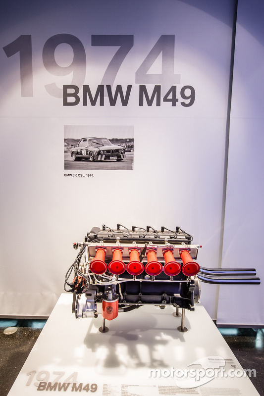 1974 BMW M49 engine at Visit of BMW Museum, Munich