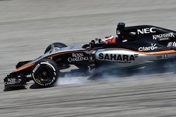 Nico Hülkenberg, Sahara Force India F1 VJM08, mit Verbremser