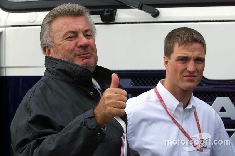 Willi Weber, manager of the Schumacher brothers and Ralf Schumacher, BMW Williams