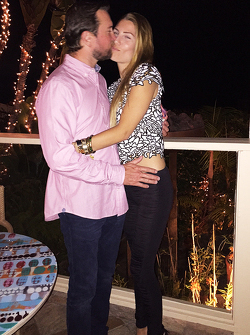 Kurt Busch con Ashley Van Metre