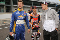 Marco Andretti, Andretti Autosport Honda y Dani Pedrosa, Repsol Honda Team y Nicky Hayden