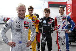 Felix Rosenqvist, Prema Powerteam Dallara F312 - Mercedes-Benz, Antonio Giovinazzi, Jagonya Ayam with Carlin Dallara F312 - Volkswagen, Charles Leclerc, Van Amersfoort Racing Dallara F312 Volkswagen, Jake Dennis, Prema Powerteam Dallara F312 - Mercedes-Benz