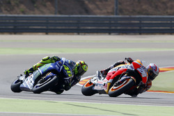 Dani Pedrosa, Repsol Honda Team e Valentino Rossi, Yamaha Factory Racing