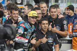 Tito Rabat, EG 0,0 Marc VDS, festeggia la vittoria nel parco chiuso