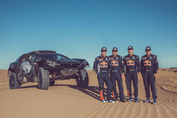 Sébastien Loeb, Daniel Elena, Carlos Sainz und Lucas Cruz mit dem Peugeot 2008 DKR16