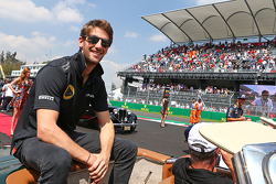 Romain Grosjean, Lotus F1 Team, bei der Fahrerparade