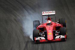 Sebastian Vettel, Ferrari SF15-T va al bloccaggio in frenata