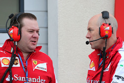 Dave Greenwood, ingenieur Ferrari en Jock Clear, Ferrari