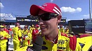 Joey Logano Parties in Victory Lane at Michigan International Speedway Joey Logano Parties in Victory Lane at Michigan International Speedway