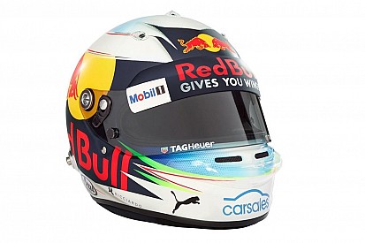Ricciardo muestra los nuevos colores de su casco para 2017