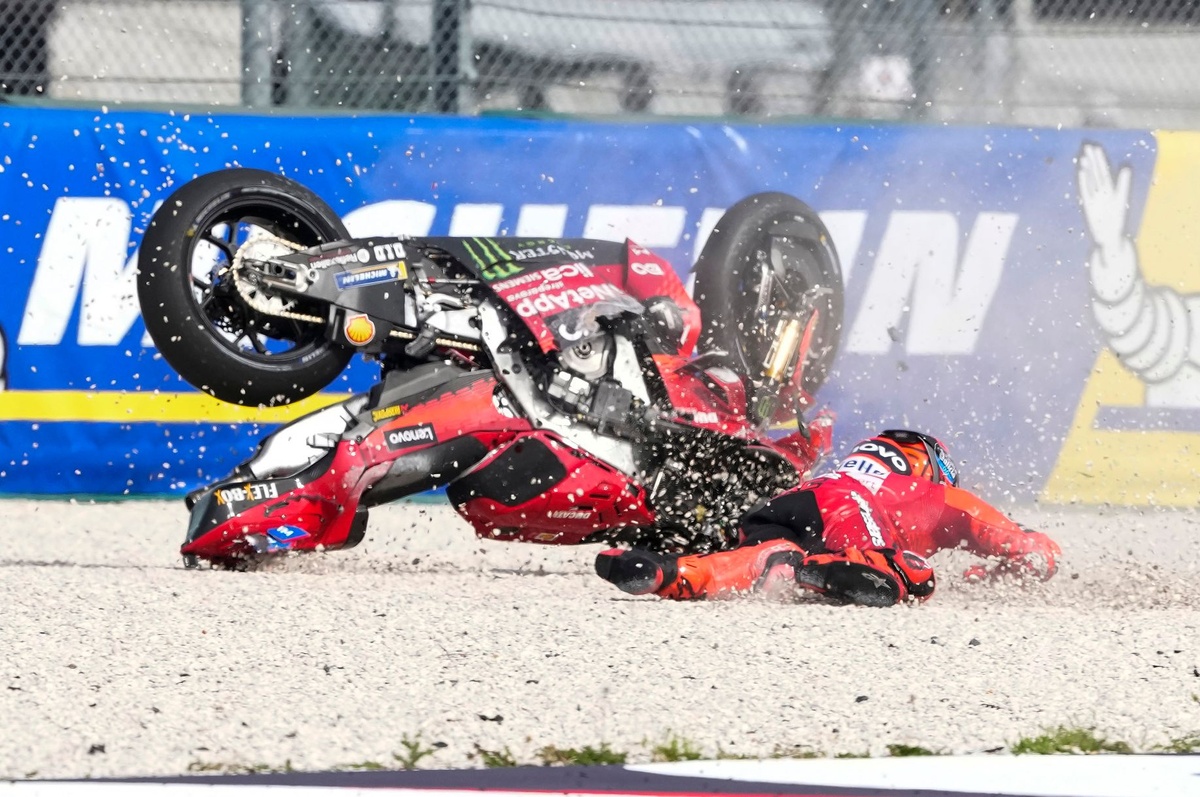 Márquez à terre après avoir fait 