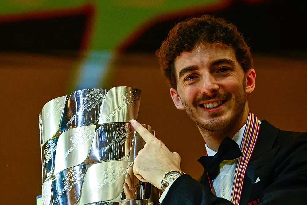 Il campione del mondo della MotoGP Francesco Bagnaia, Ducati Team