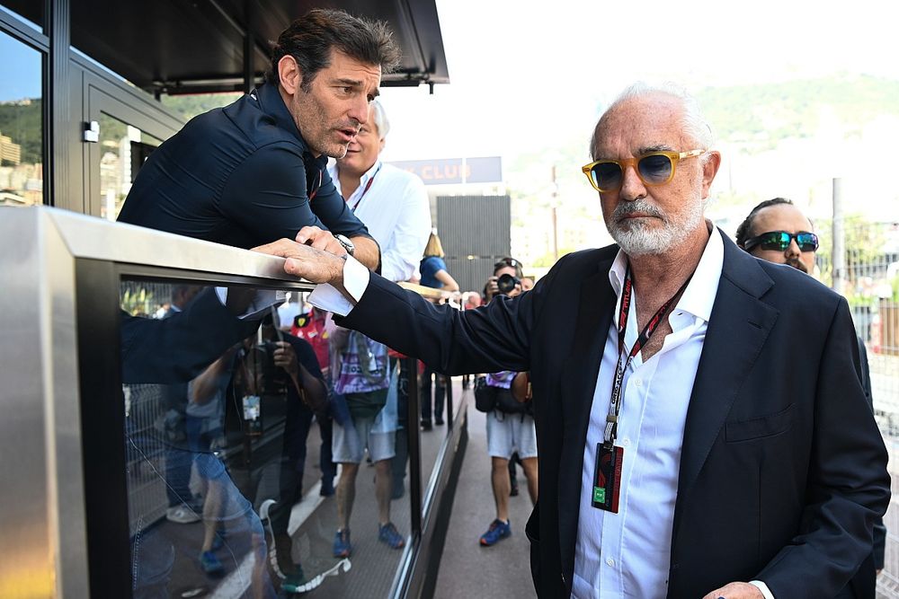 Flavio Briatore and Mark Webber