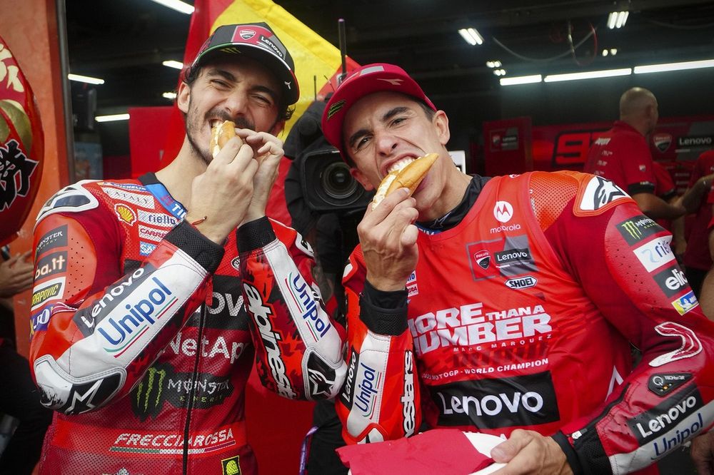 Francesco Bagnaia, Ducati Team, Marc M&aacute;rquez, Ducati Team
