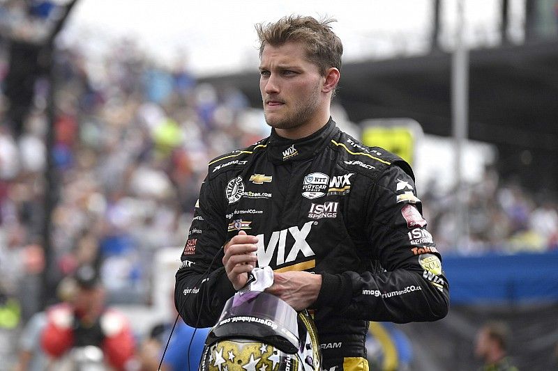 Sage Karam, Dreyer & Reinbold Racing Chevrolet, durante la competencia de Pit Stop