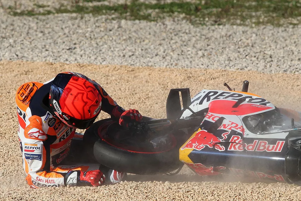 Marc Marquez, Repsol Honda Team crash