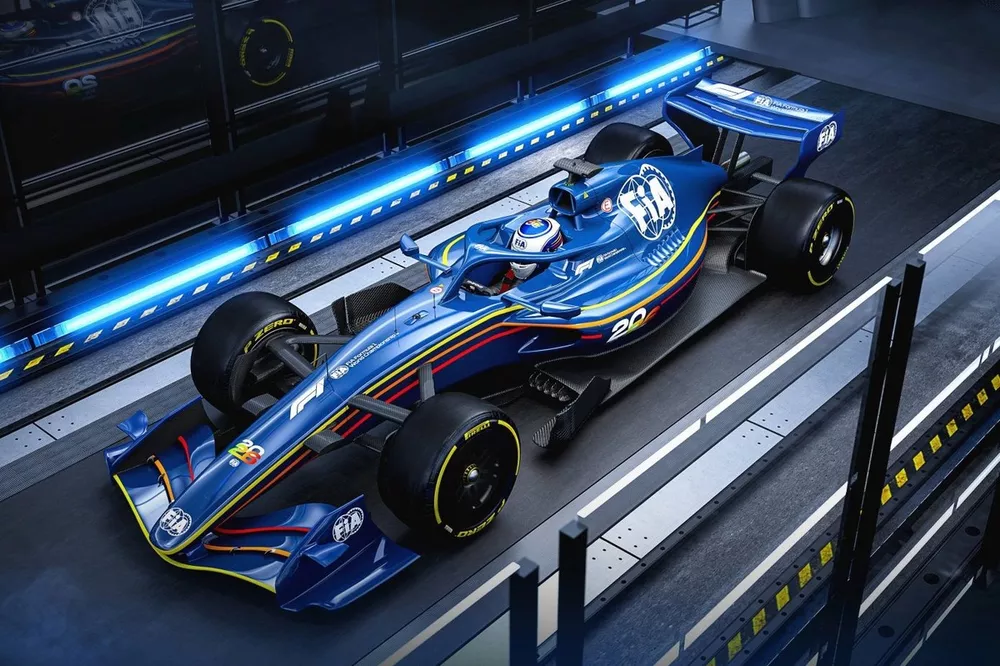 Concepto de coche de la F&oacute;rmula 1 de 2026
