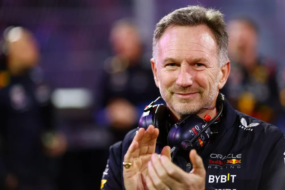 Christian Horner, Team Principal, Red Bull Racing, on the grid 