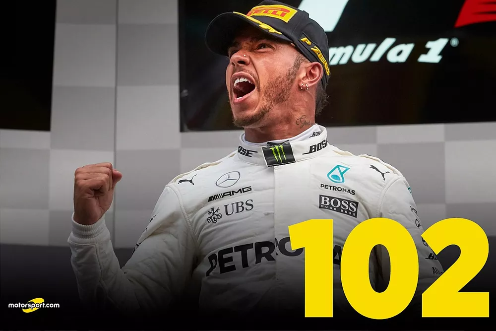 Lewis Hamilton 102 victorias en F1