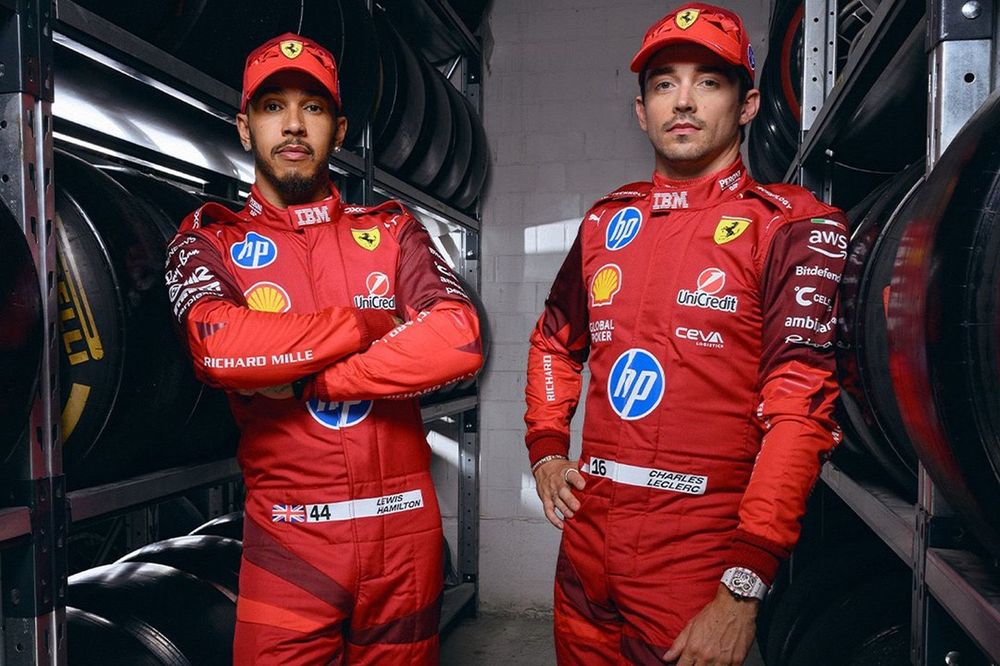 Lewis Hamilton,  Charles Leclerc, Ferrari