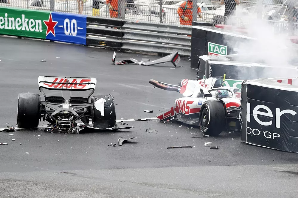 Accidente de Mick Schumacher, Haas VF-22