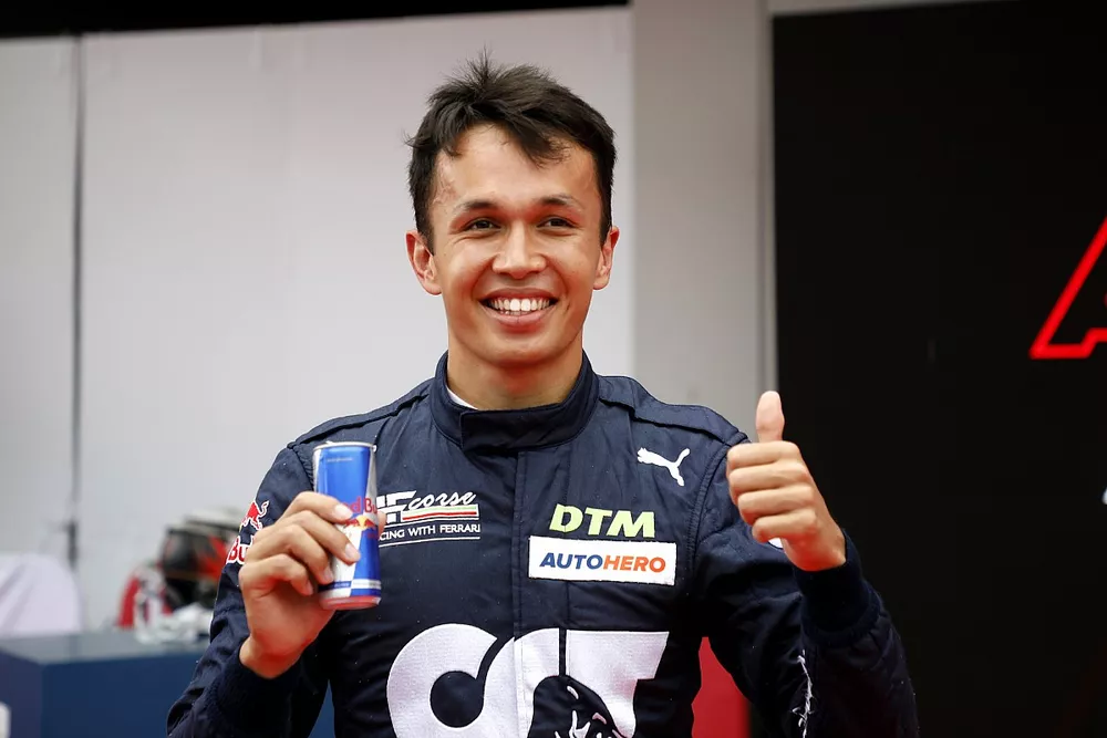 Pole sitter Alex Albon, AF Corse