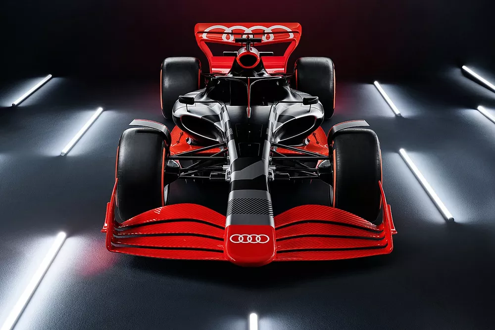 Showcar with Audi F1 launch livery