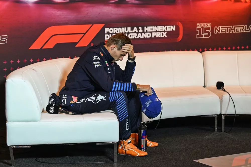 Max Verstappen, Red Bull Racing, 2nd position, in the Press Conference 