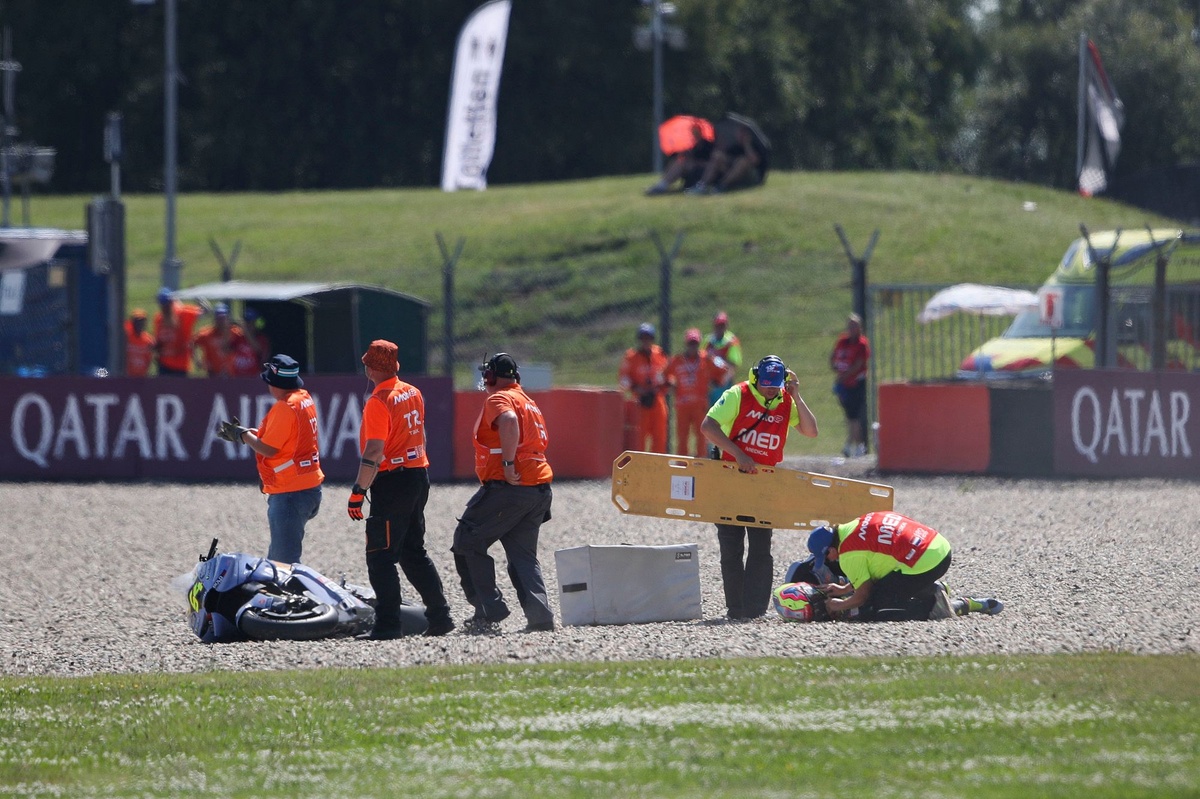 Vertèbre fracturée pour Fermín Aldeguer, forfait à Assen