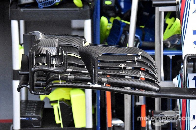 Williams FW41 detalle ala delantera