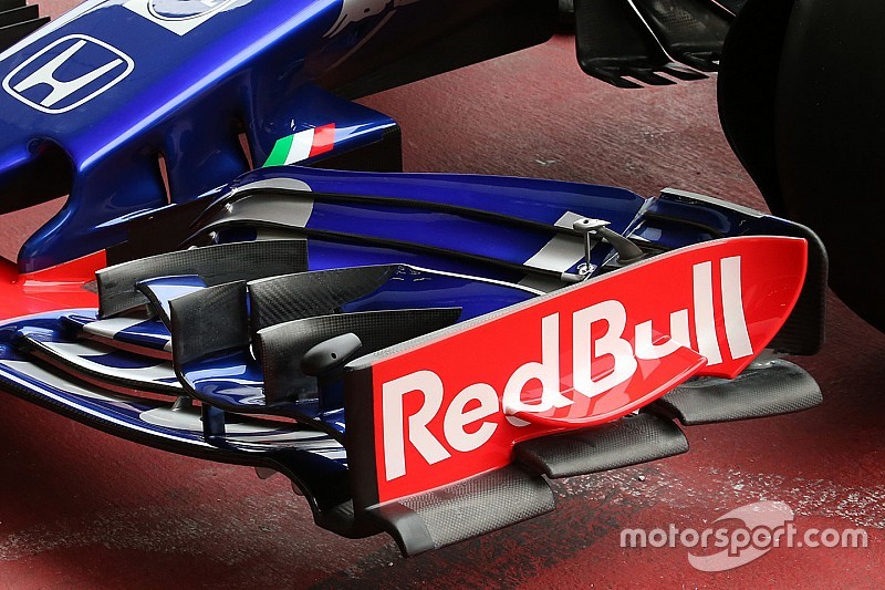 Toro Rosso'nun benzersiz ön kanadı ortaya çıktı
