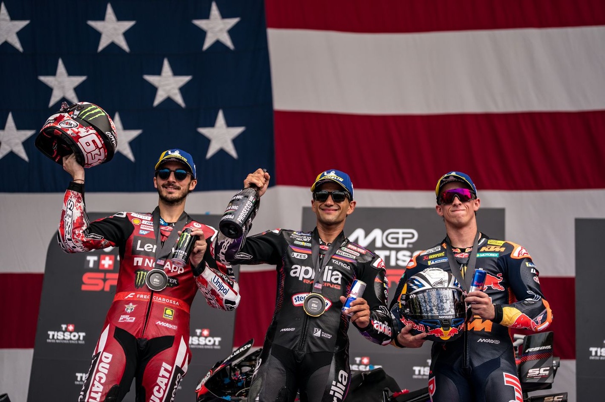 Jorge Martin's Epic COTA Sprint Win Praised by MotoGP Rivals